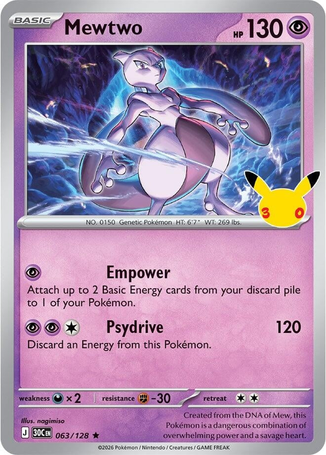 Mewtwo (063/128) (ME: 30th Celebration)