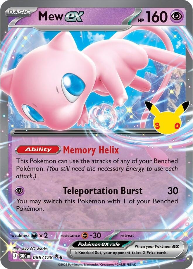 Mew ex (066/128) (ME: 30th Celebration)