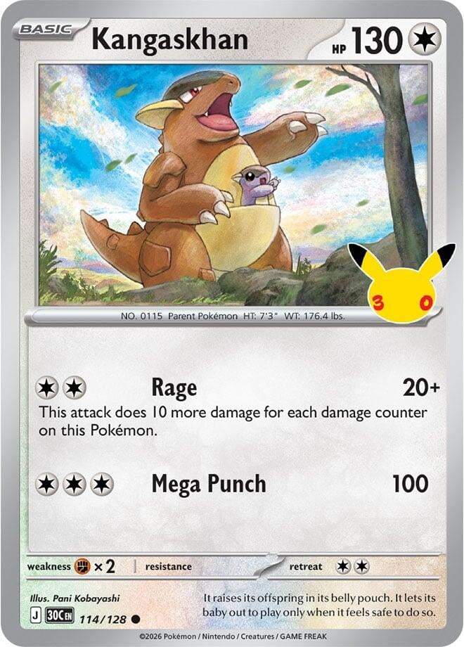 Kangaskhan (114/128) (ME: 30th Celebration)