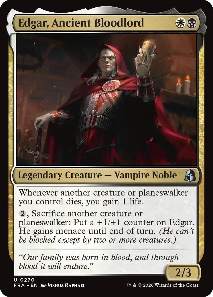 Edgar, Ancient Bloodlord (270) (Reality Fracture)