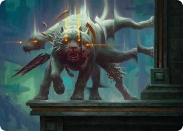 Image for Flickering Hound Art Card (2/54) (2) (Art Series: Reality Fracture) (ASFRA) - Magic: The Gathering