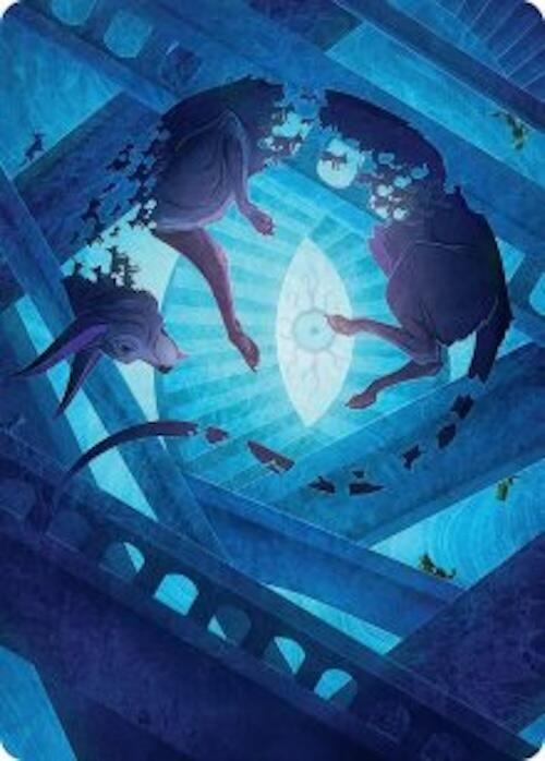 Image for Flickering Hound Art Card (45/54) (45) (Art Series: Reality Fracture) (ASFRA) - Magic: The Gathering