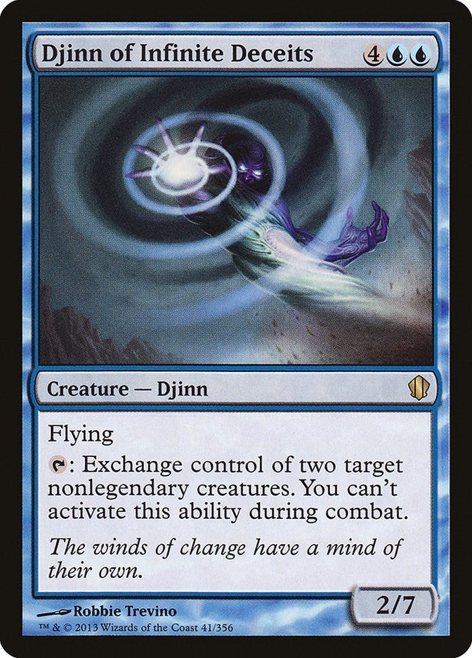 Image for Djinn of Infinite Deceits (41) (Commander 2013) (C13) - Magic: The Gathering
