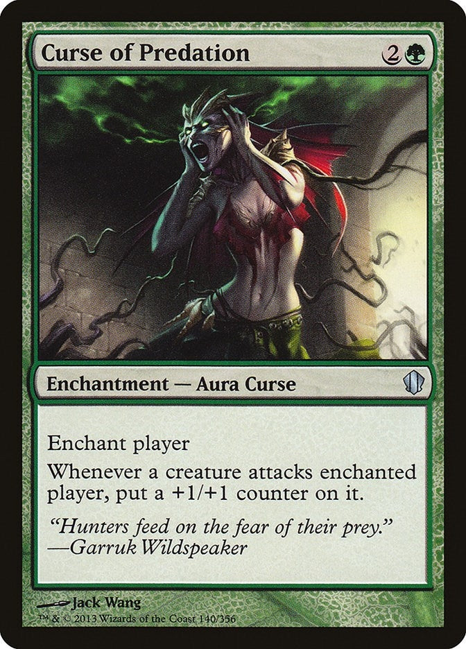 Image for Curse of Predation (140) (Commander 2013) (C13) - Magic: The Gathering