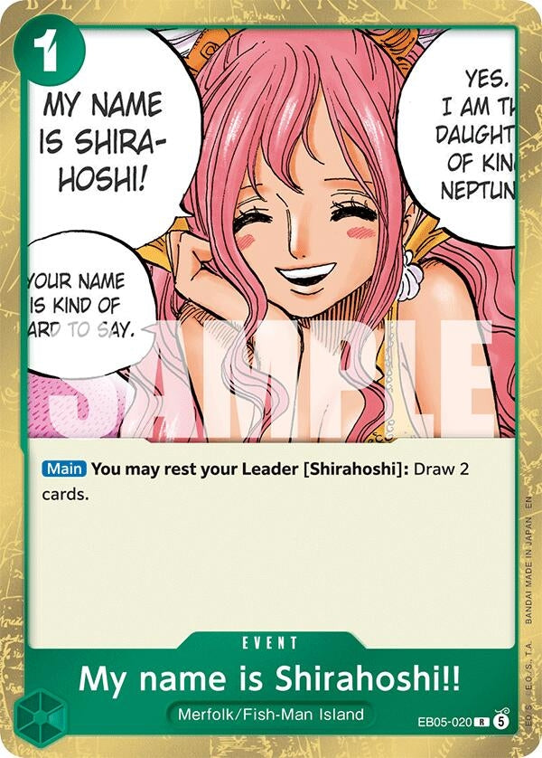 My name is Shirahoshi!! (EB05-020) (Extra Booster: One Piece Heroines Edition Vol. 2)