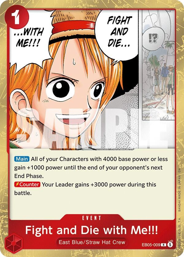 Fight and Die with Me!!! (EB05-009) (Extra Booster: One Piece Heroines Edition Vol. 2)