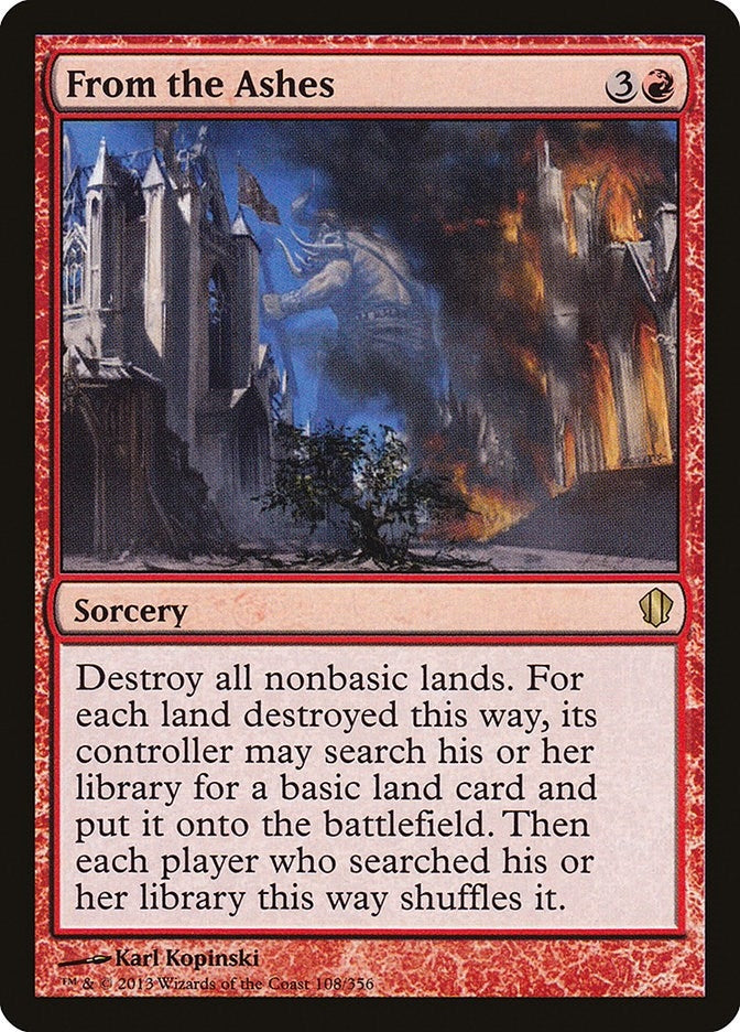 Image for From the Ashes (108) (Commander 2013) (C13) - Magic: The Gathering