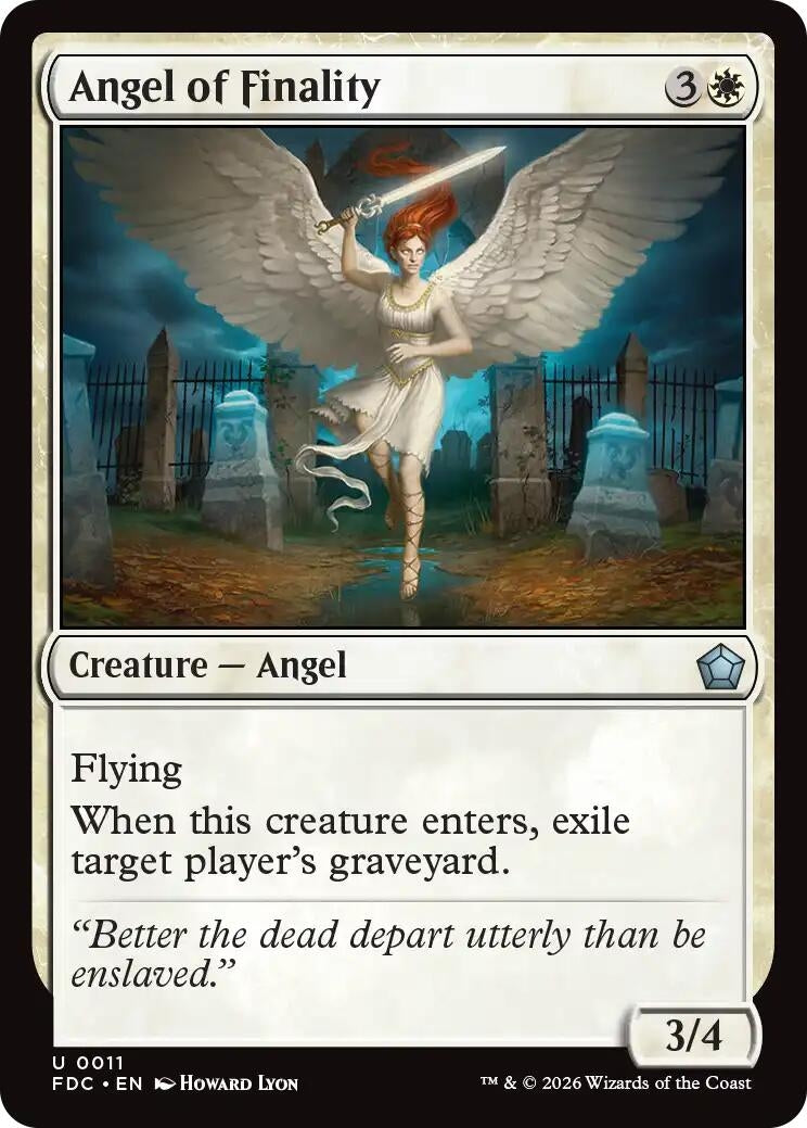 Image for Angel of Finality (11) (Commander: Foundations) (FDC) - Magic: The Gathering