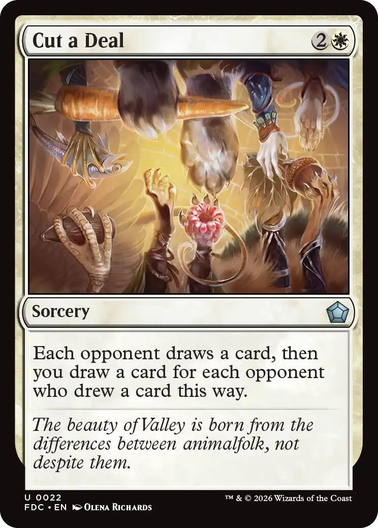 Image for Cut a Deal (22) (Commander: Foundations) (FDC) - Magic: The Gathering