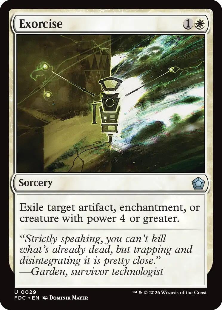 Image for Exorcise (29) (Commander: Foundations) (FDC) - Magic: The Gathering