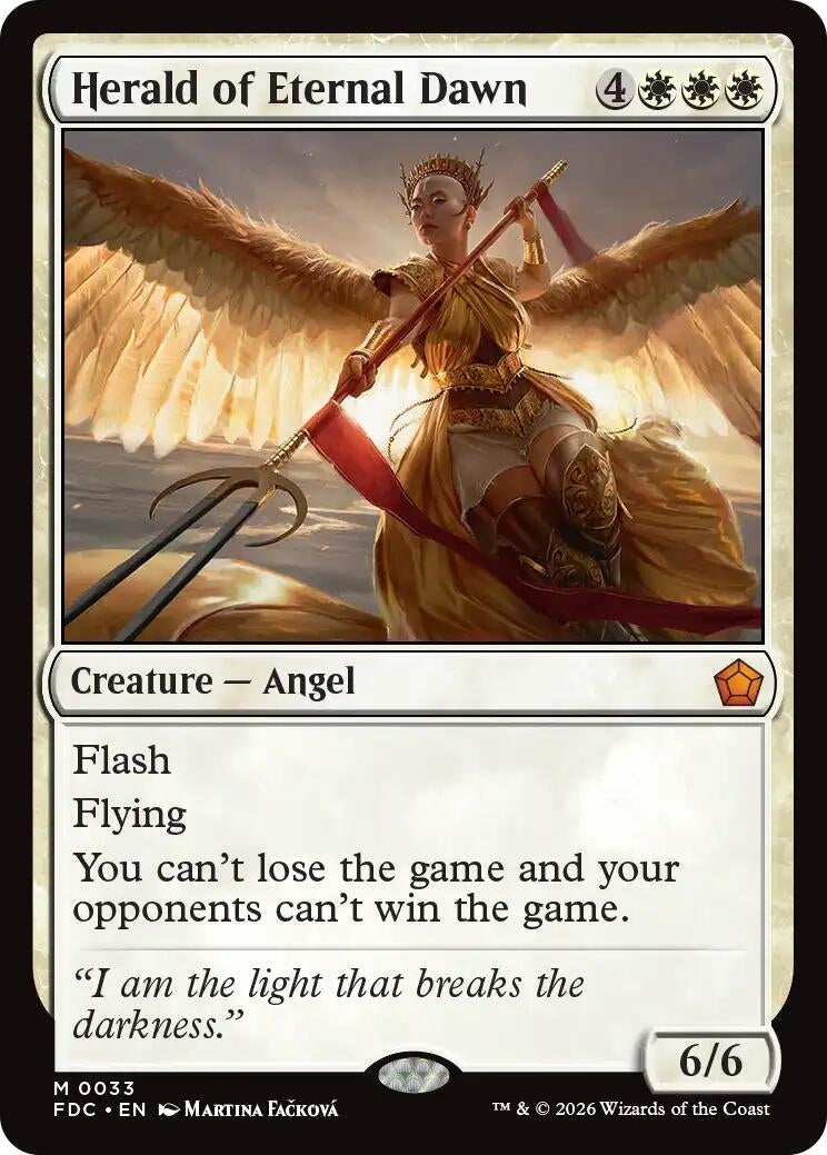 Image for Herald of Eternal Dawn (33) (Commander: Foundations) (FDC) - Magic: The Gathering