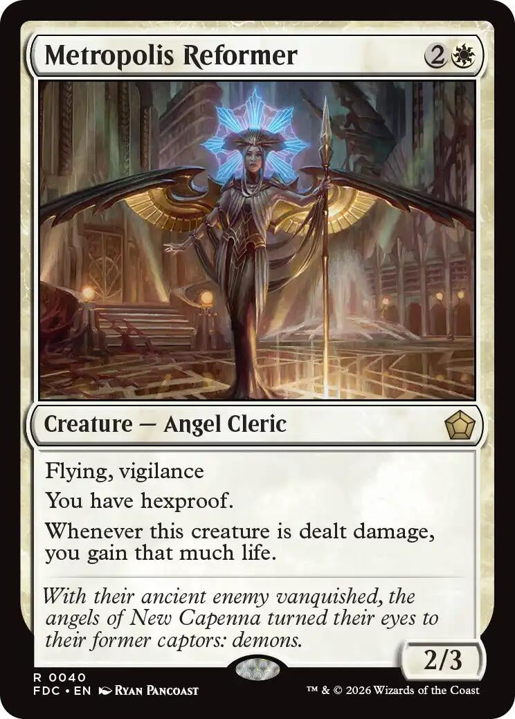 Image for Metropolis Reformer (40) (Commander: Foundations) (FDC) - Magic: The Gathering