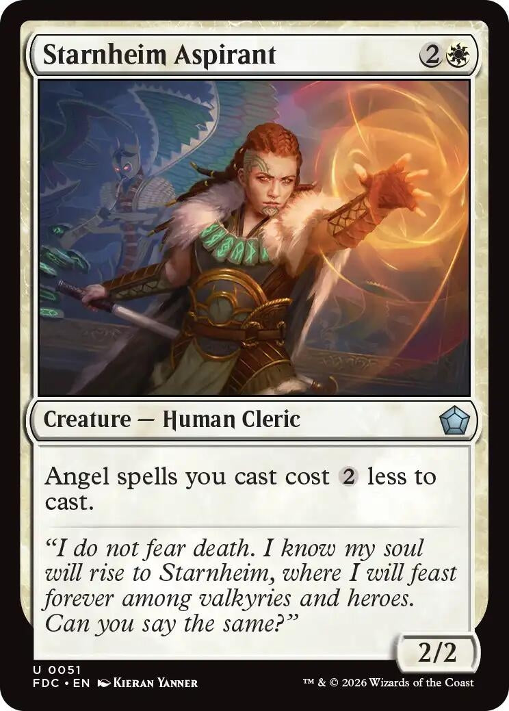 Image for Starnheim Aspirant (51) (Commander: Foundations) (FDC) - Magic: The Gathering
