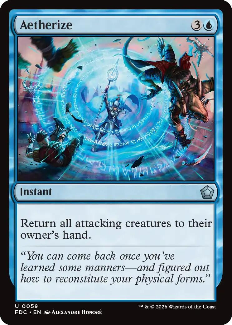 Image for Aetherize (59) (Commander: Foundations) (FDC) - Magic: The Gathering