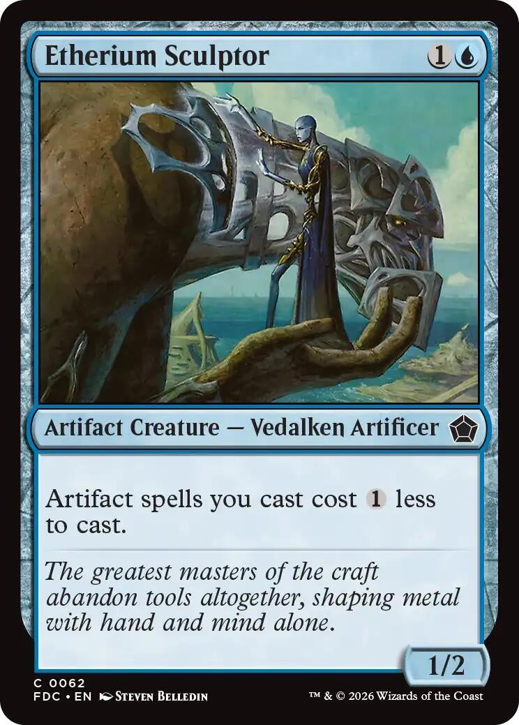 Image for Etherium Sculptor (62) (Commander: Foundations) (FDC) - Magic: The Gathering