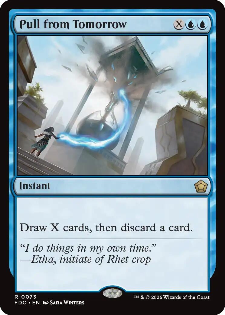 Image for Pull from Tomorrow (73) (Commander: Foundations) (FDC) - Magic: The Gathering