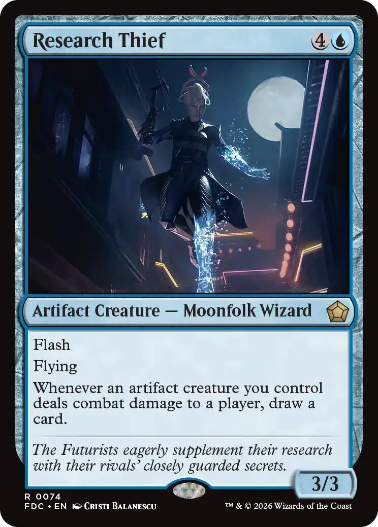 Image for Research Thief (74) (Commander: Foundations) (FDC) - Magic: The Gathering