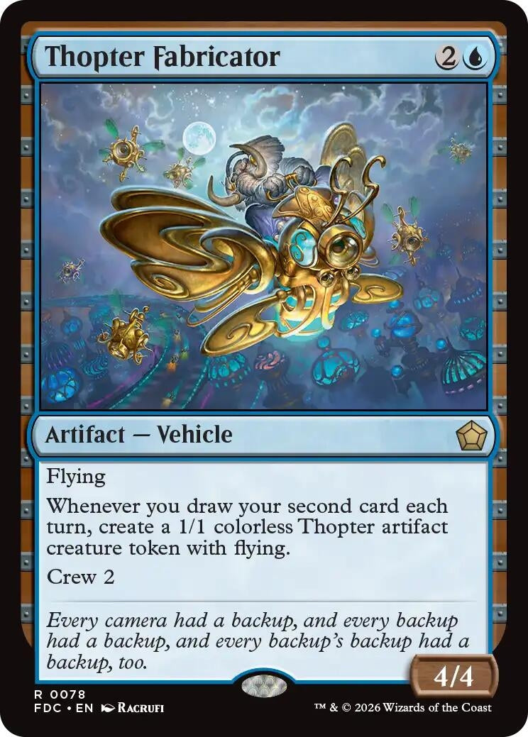 Image for Thopter Fabricator (78) (Commander: Foundations) (FDC) - Magic: The Gathering