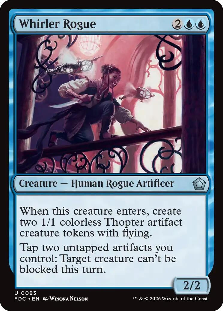 Image for Whirler Rogue (83) (Commander: Foundations) (FDC) - Magic: The Gathering