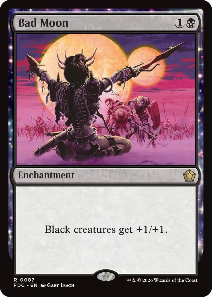 Image for Bad Moon (87) (Commander: Foundations) (FDC) - Magic: The Gathering