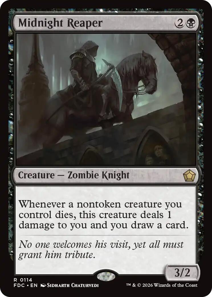 Image for Midnight Reaper (114) (Commander: Foundations) (FDC) - Magic: The Gathering