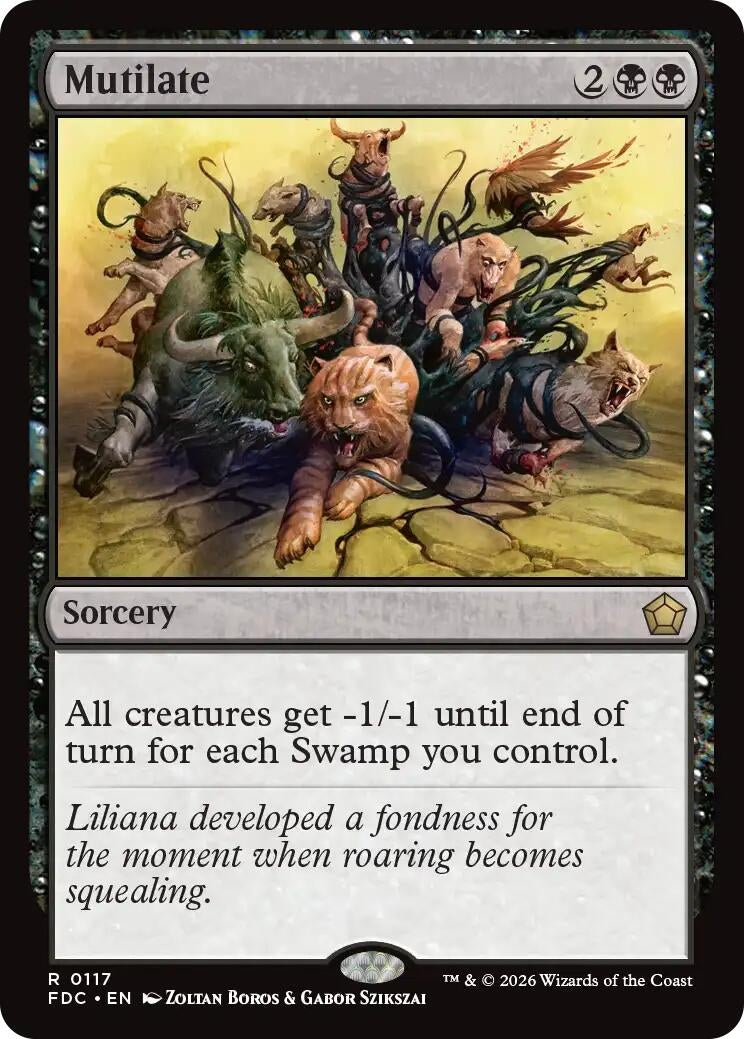Image for Mutilate (117) (Commander: Foundations) (FDC) - Magic: The Gathering