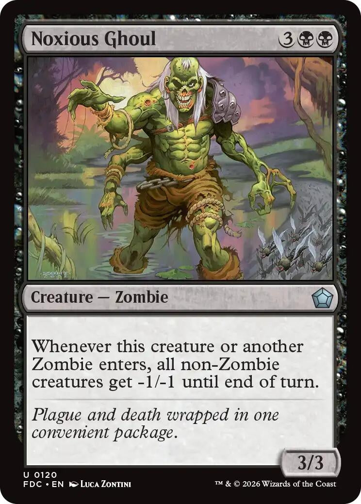 Image for Noxious Ghoul (120) (Commander: Foundations) (FDC) - Magic: The Gathering