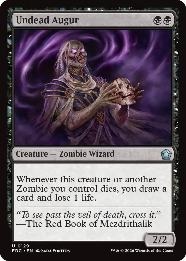 Image for Undead Augur (129) (Commander: Foundations) (FDC) - Magic: The Gathering