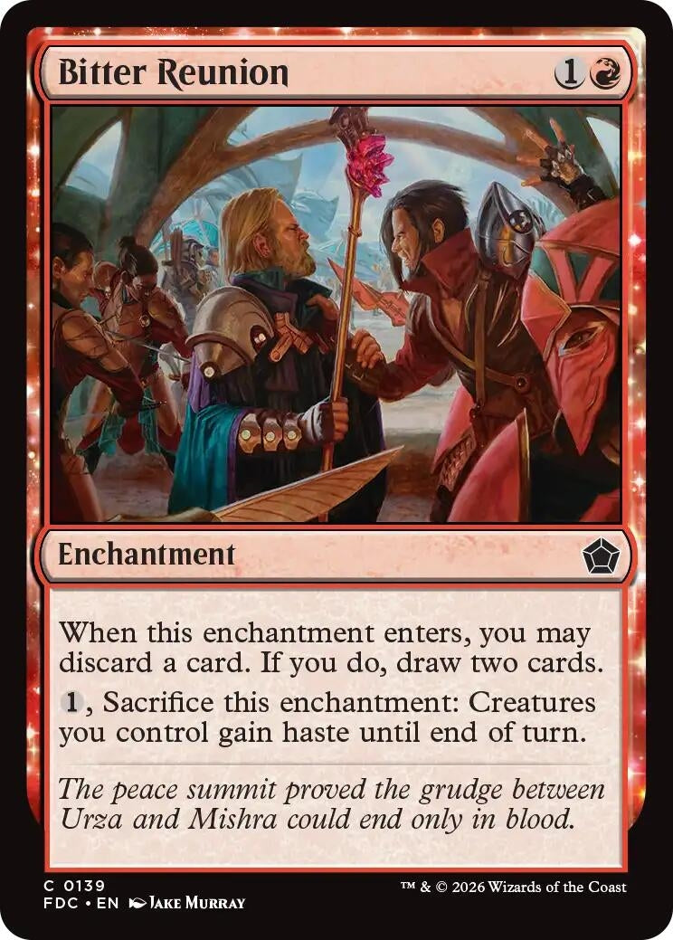 Image for Bitter Reunion (139) (Commander: Foundations) (FDC) - Magic: The Gathering