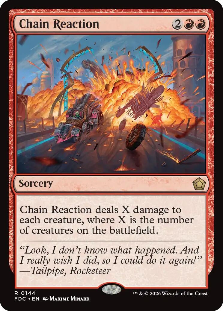 Image for Chain Reaction (144) (Commander: Foundations) (FDC) - Magic: The Gathering