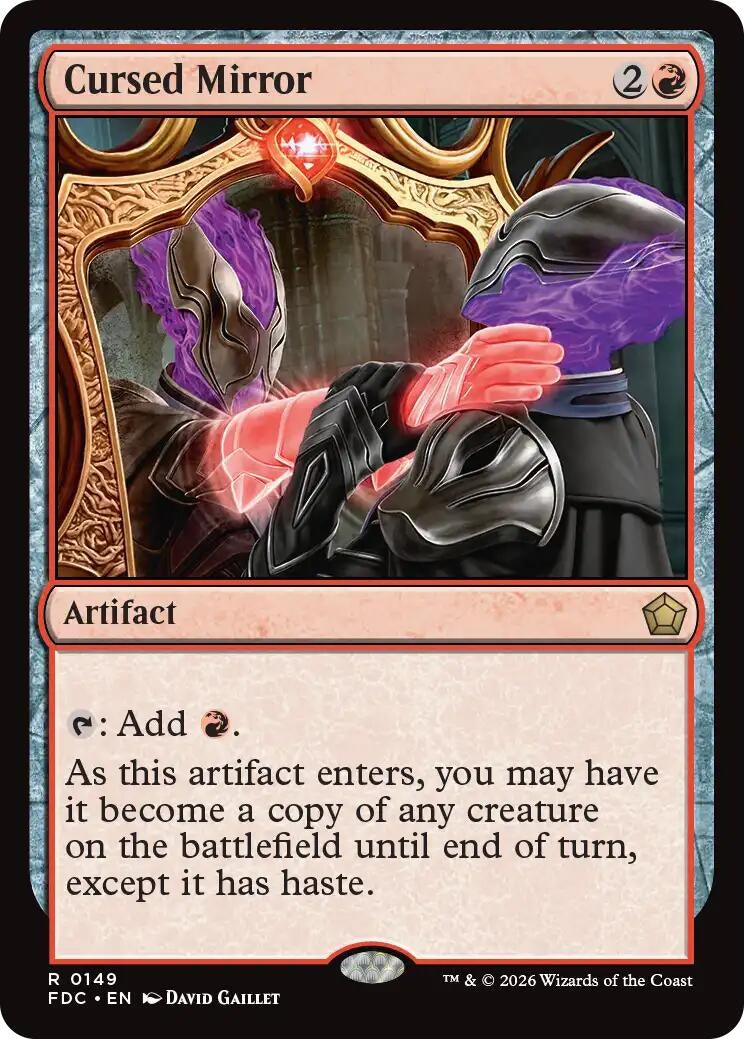 Image for Cursed Mirror (149) (Commander: Foundations) (FDC) - Magic: The Gathering