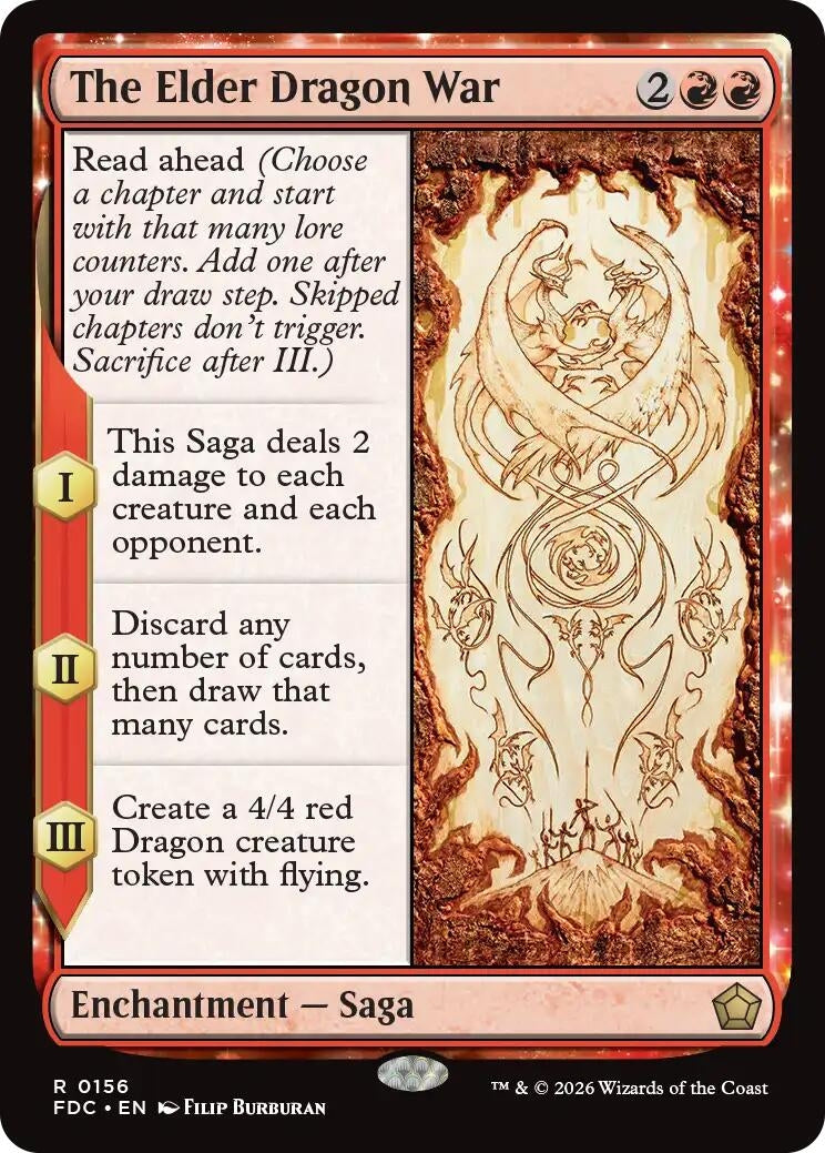 Image for The Elder Dragon War (156) (Commander: Foundations) (FDC) - Magic: The Gathering
