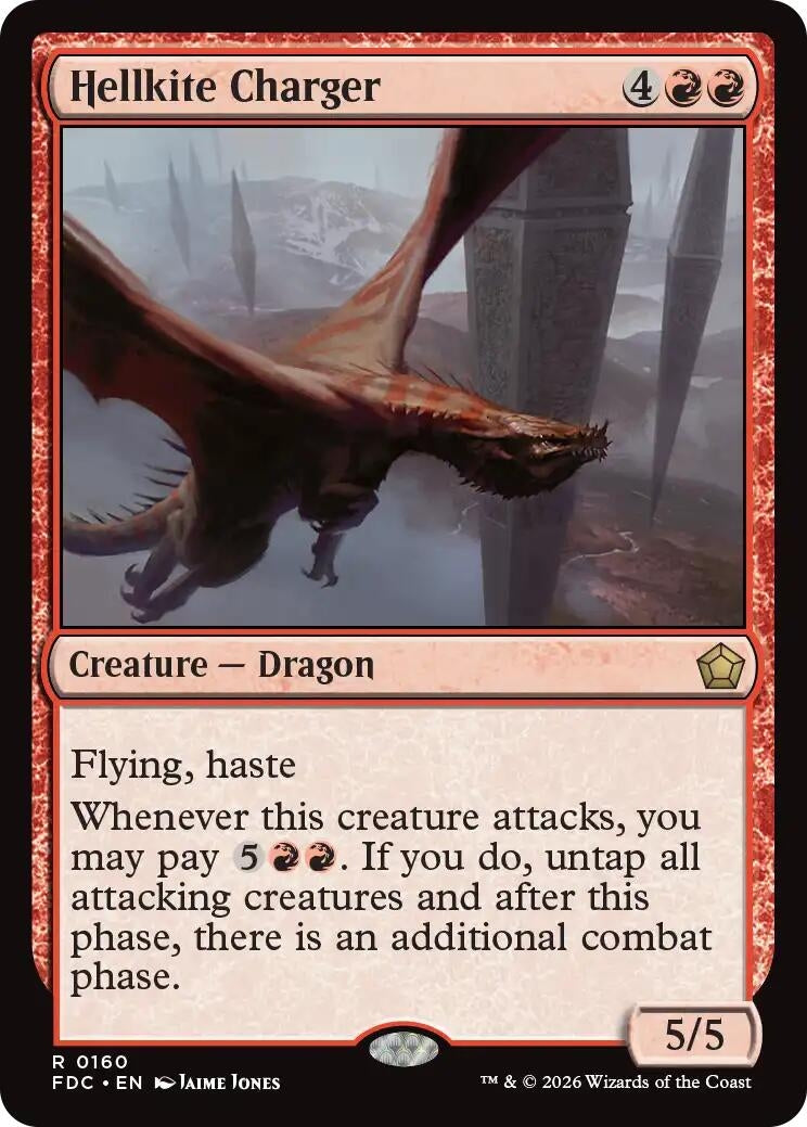 Image for Hellkite Charger (160) (Commander: Foundations) (FDC) - Magic: The Gathering