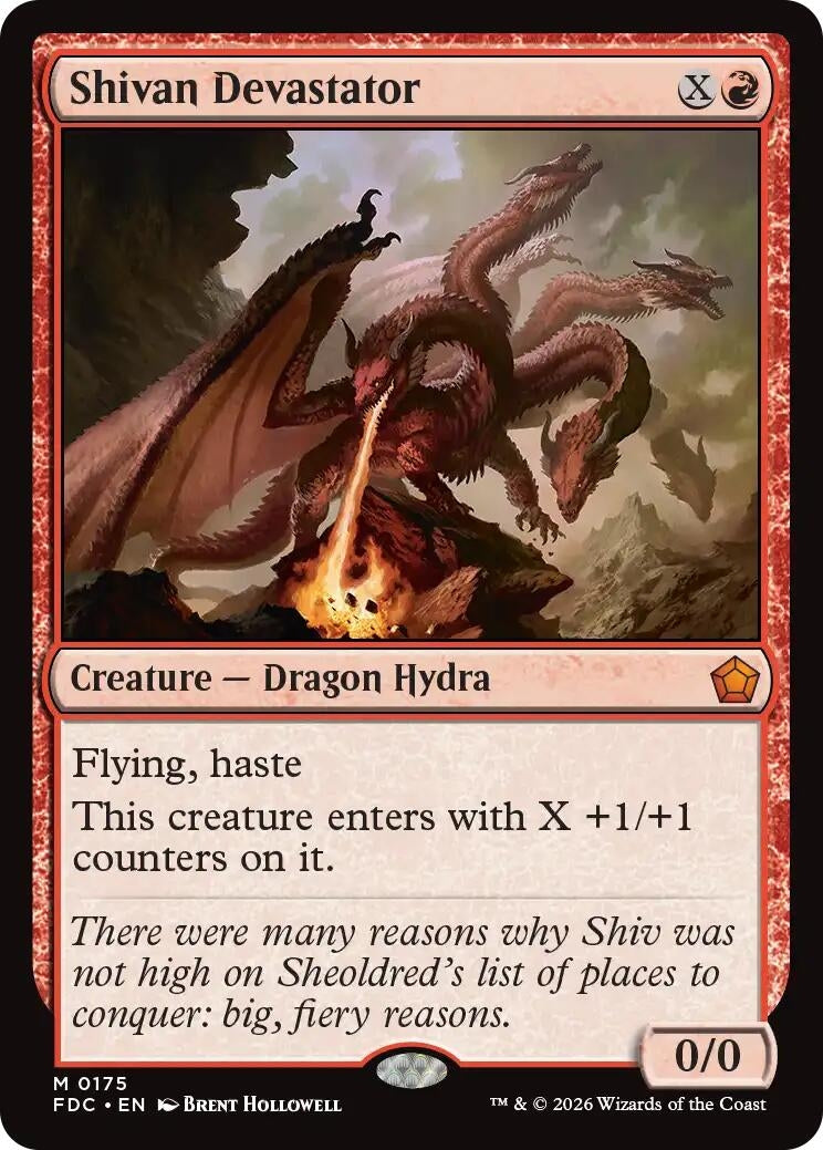 Image for Shivan Devastator (175) (Commander: Foundations) (FDC) - Magic: The Gathering