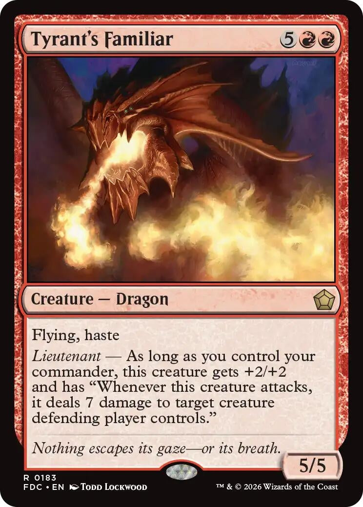 Image for Tyrant's Familiar (183) (Commander: Foundations) (FDC) - Magic: The Gathering