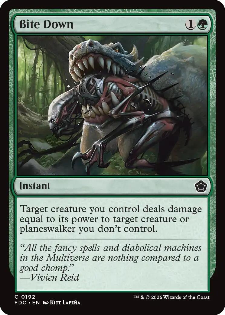 Image for Bite Down (192) (Commander: Foundations) (FDC) - Magic: The Gathering