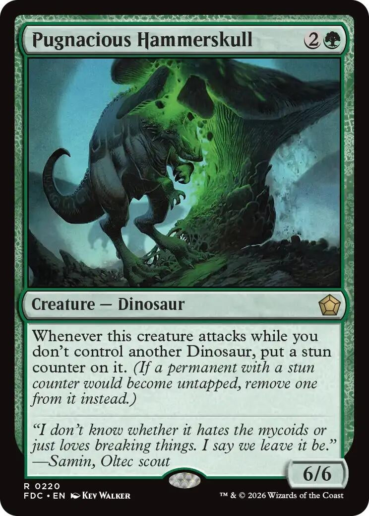 Image for Pugnacious Hammerskull (220) (Commander: Foundations) (FDC) - Magic: The Gathering
