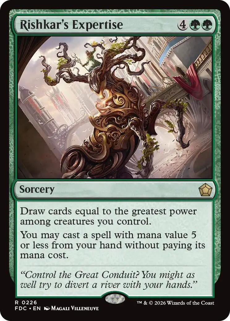 Image for Rishkar's Expertise (226) (Commander: Foundations) (FDC) - Magic: The Gathering