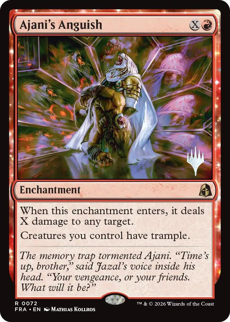 Image for Ajani's Anguish (72) (Promo Pack: Reality Fracture) (PPFRA) - Magic: The Gathering
