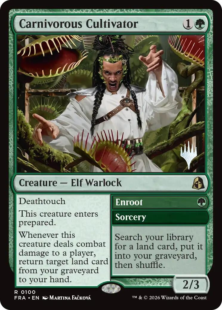 Image for Carnivorous Cultivator (100) (Promo Pack: Reality Fracture) (PPFRA) - Magic: The Gathering