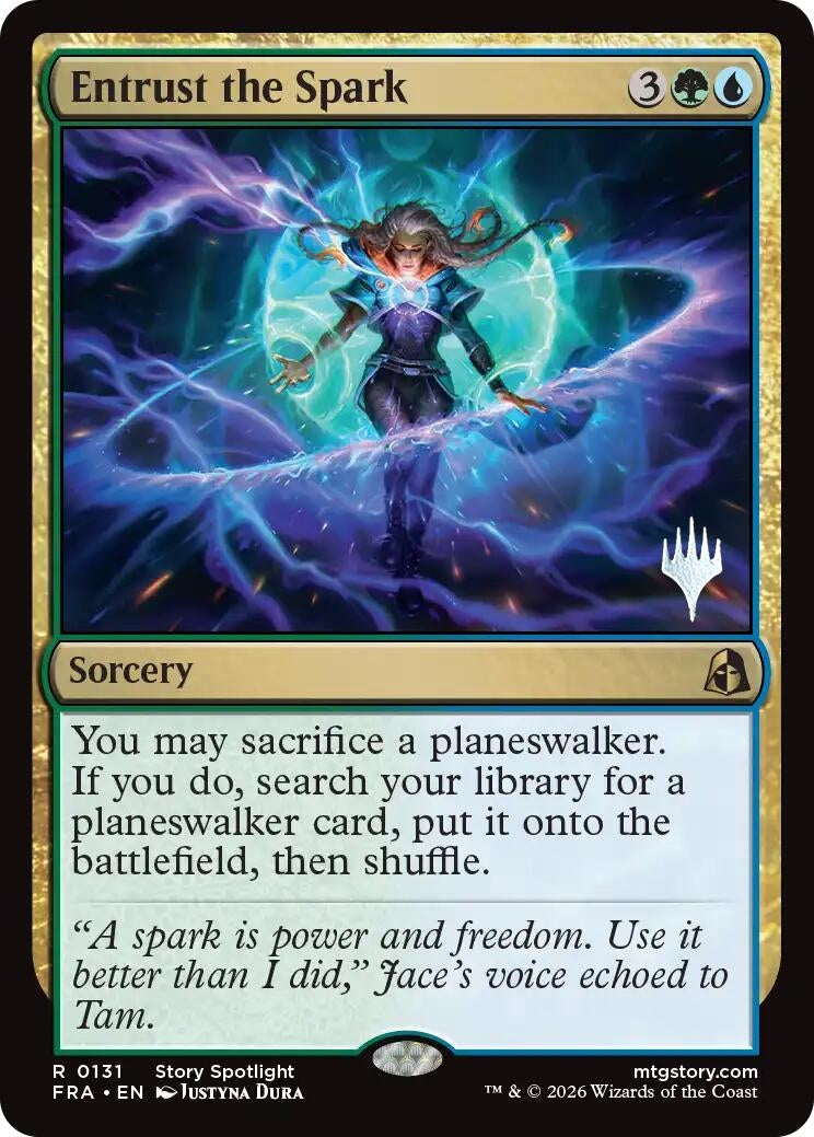 Image for Entrust the Spark (131) (Promo Pack: Reality Fracture) (PPFRA) - Magic: The Gathering