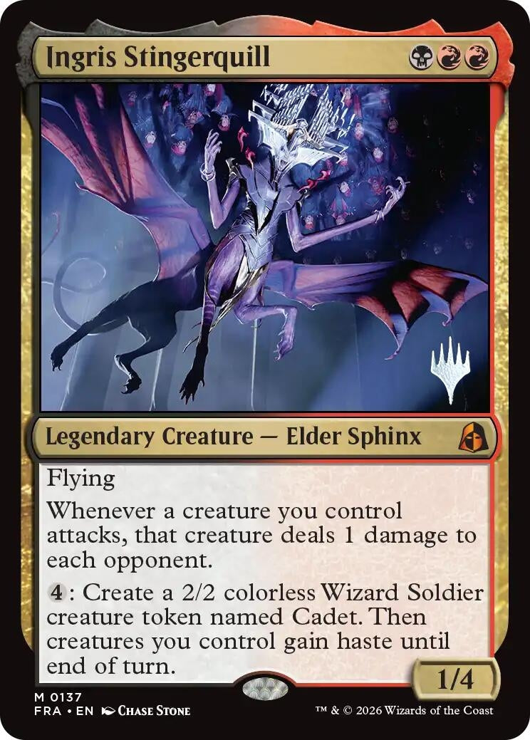 Image for Ingris Stingerquill (137) (Promo Pack: Reality Fracture) (PPFRA) - Magic: The Gathering