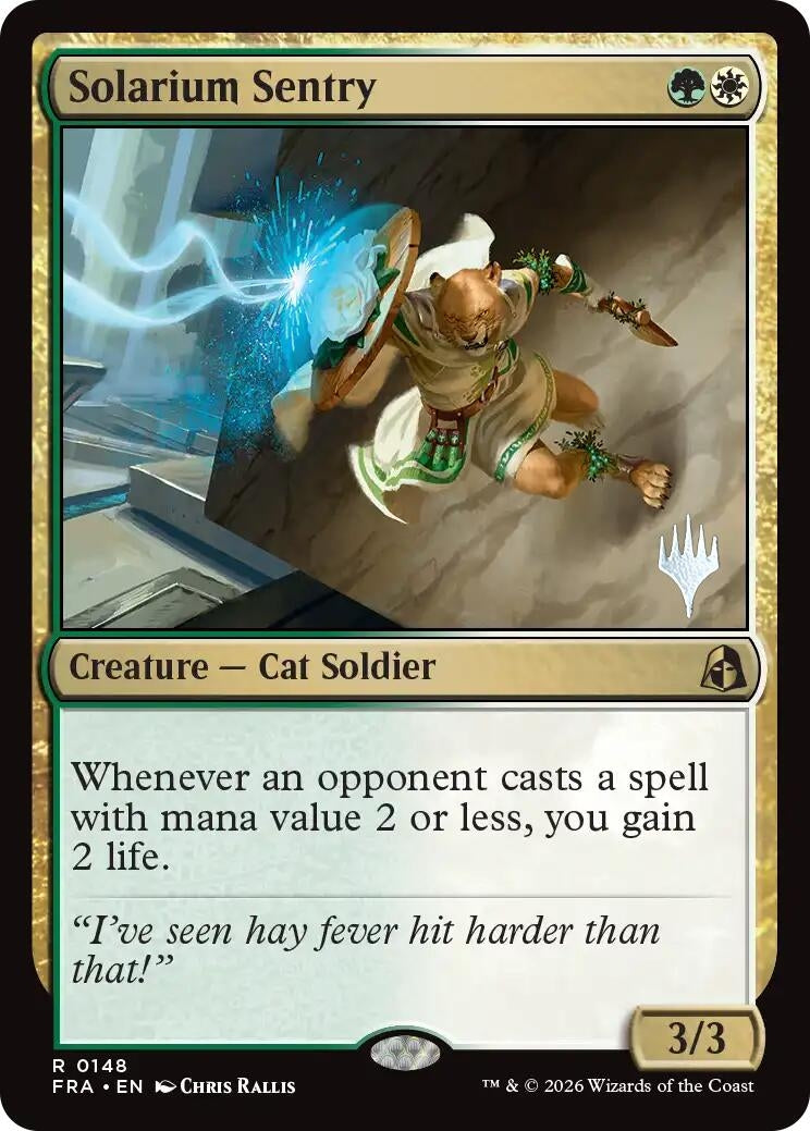 Image for Solarium Sentry (148) (Promo Pack: Reality Fracture) (PPFRA) - Magic: The Gathering