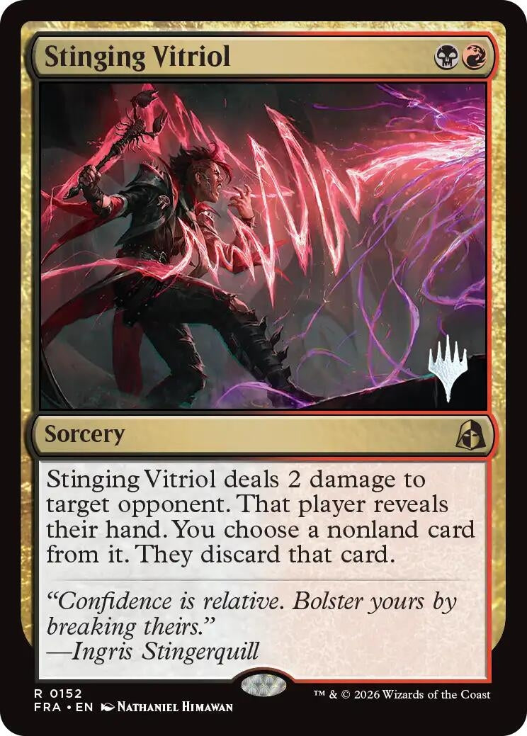 Image for Stinging Vitriol (152) (Promo Pack: Reality Fracture) (PPFRA) - Magic: The Gathering