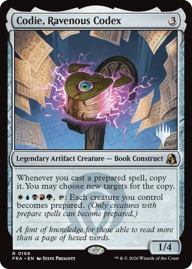 Image for Codie, Ravenous Codex (168) (Promo Pack: Reality Fracture) (PPFRA) - Magic: The Gathering