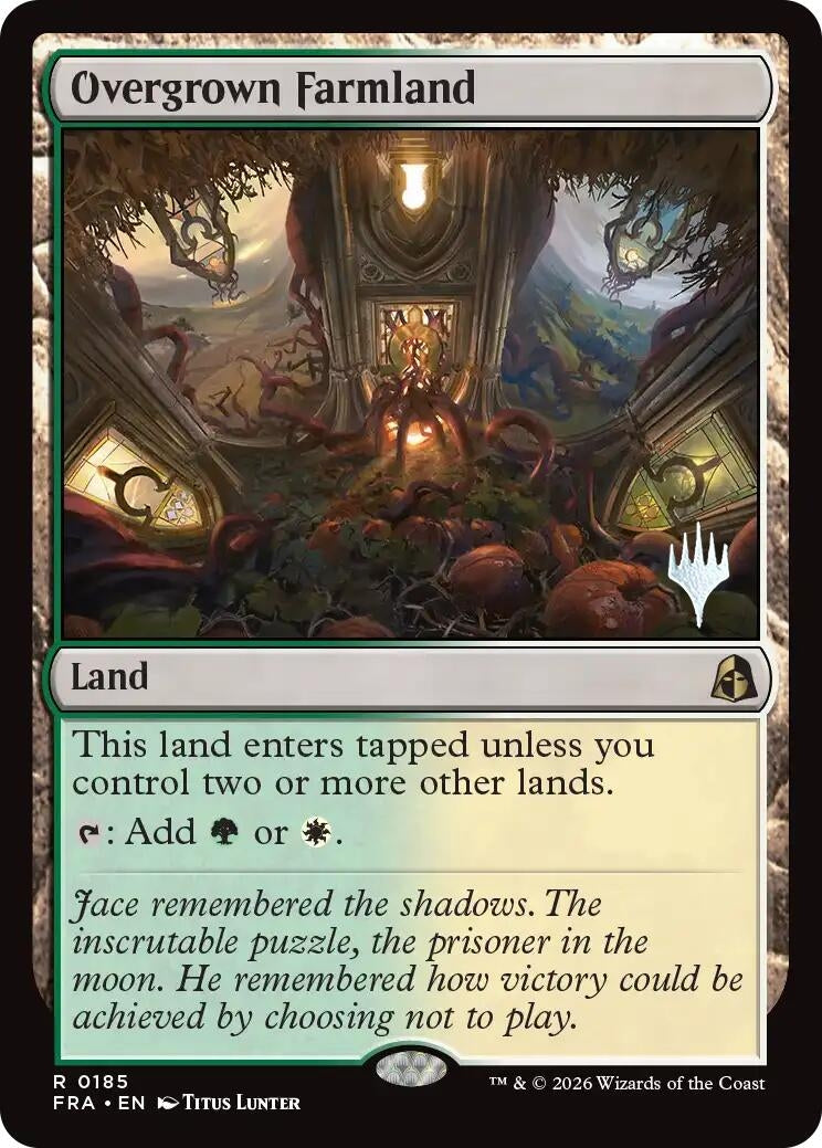 Image for Overgrown Farmland (185) (Promo Pack: Reality Fracture) (PPFRA) - Magic: The Gathering