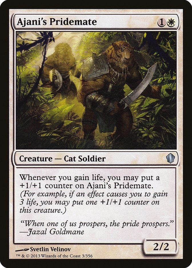Image for Ajani's Pridemate (3) (Commander 2013) (C13) - Magic: The Gathering