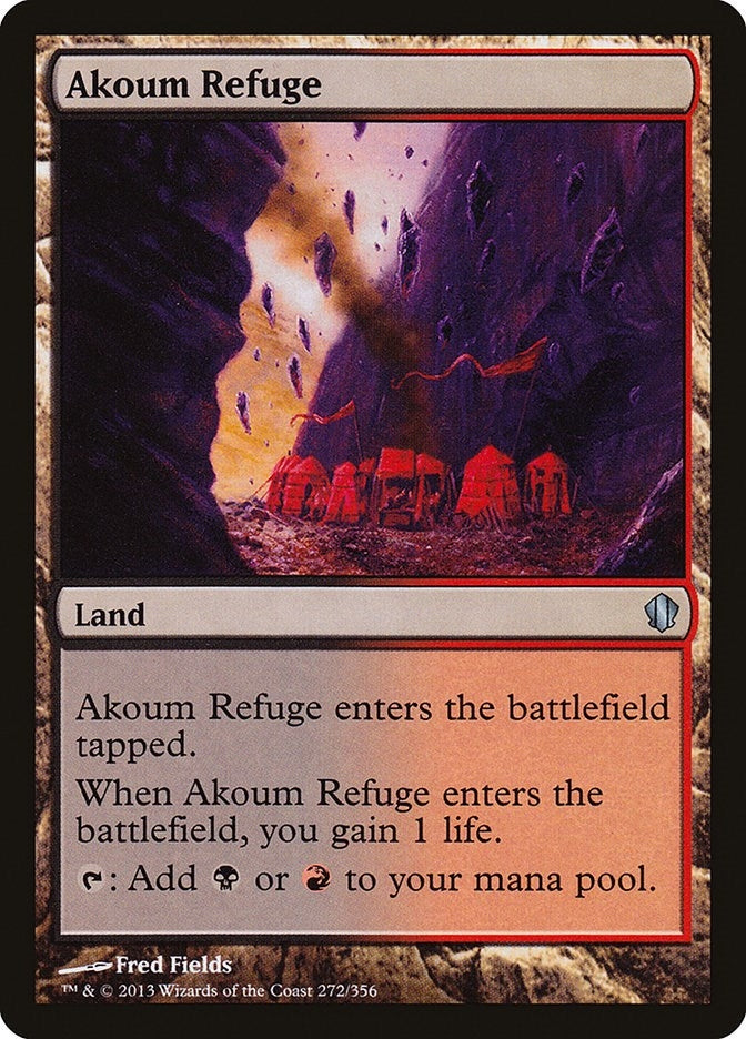 Image for Akoum Refuge (272) (Commander 2013) (C13) - Magic: The Gathering