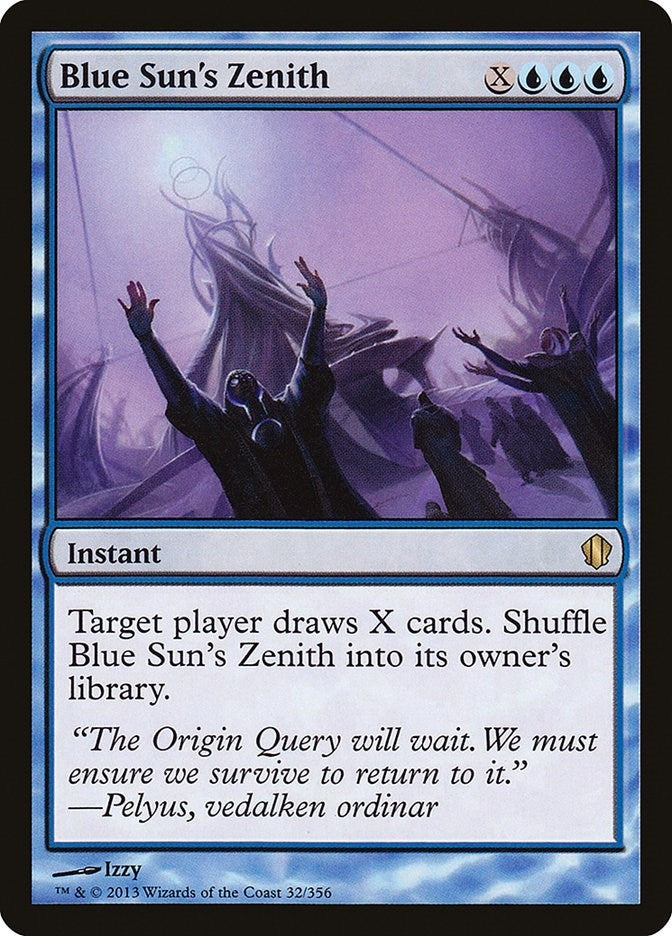 Image for Blue Sun's Zenith (32) (Commander 2013) (C13) - Magic: The Gathering