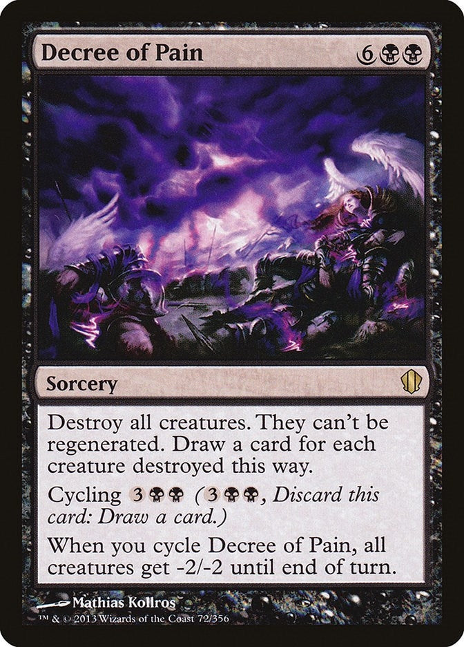 Image for Decree of Pain (72) (Commander 2013) (C13) - Magic: The Gathering
